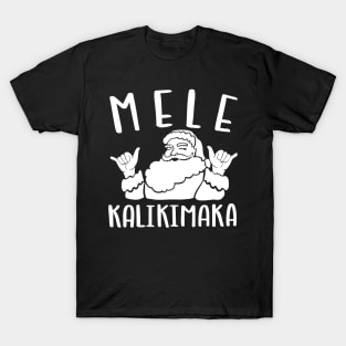 Mele Kalikimaka Santa doing the Shaka T-Shirt